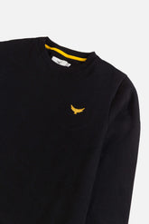 Gold Eagle Fleece Sweatshirt - Black